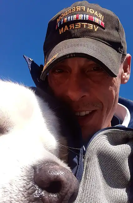 Two War Veterans and David Haave takes time for thanking him for his sacrifice 2024 Lake of the Ozarks 2024